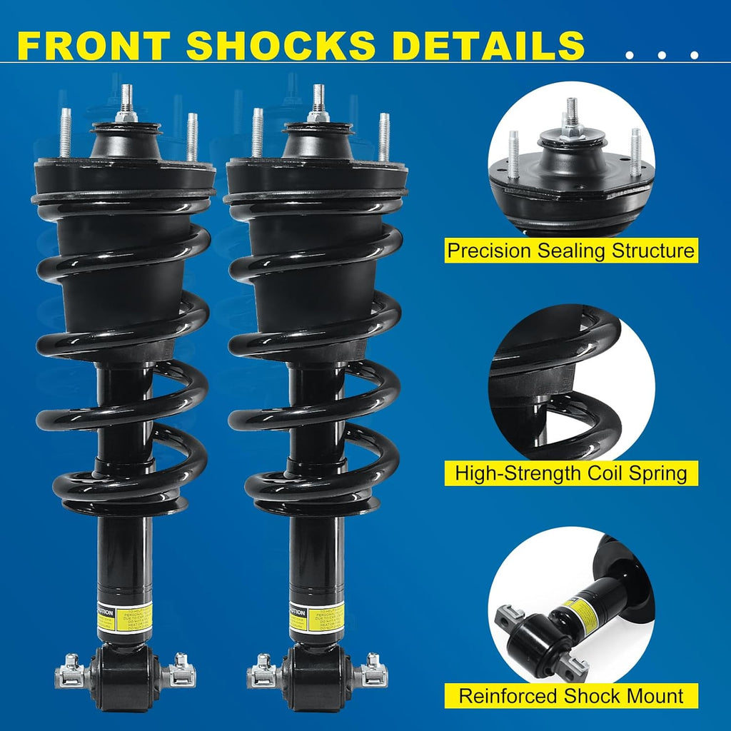 4PCS Front & Rear Shock Absorber Strut Assembly – VP GearHub
